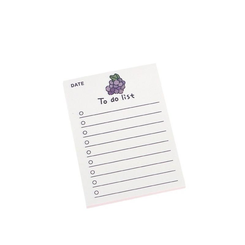 Gift Cute Fruit Bear Note Book 50 Pages Ins Style Draft Paper Girly Heart Small Notebook Message Memo Pad Kawai Stationery