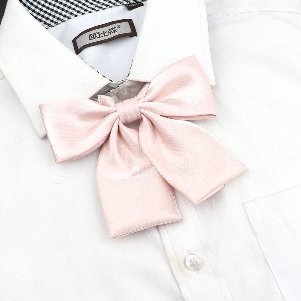 Perfect Match Colorful Women‘S Shirts Bowtie Ladies Girl School Wedding Party Bowknot Pink Bule Black Classic Butterfly Knot Suits Accessories