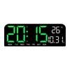 Large LED Alarm Clock with Simple Design - Desktop or Wall Mountable