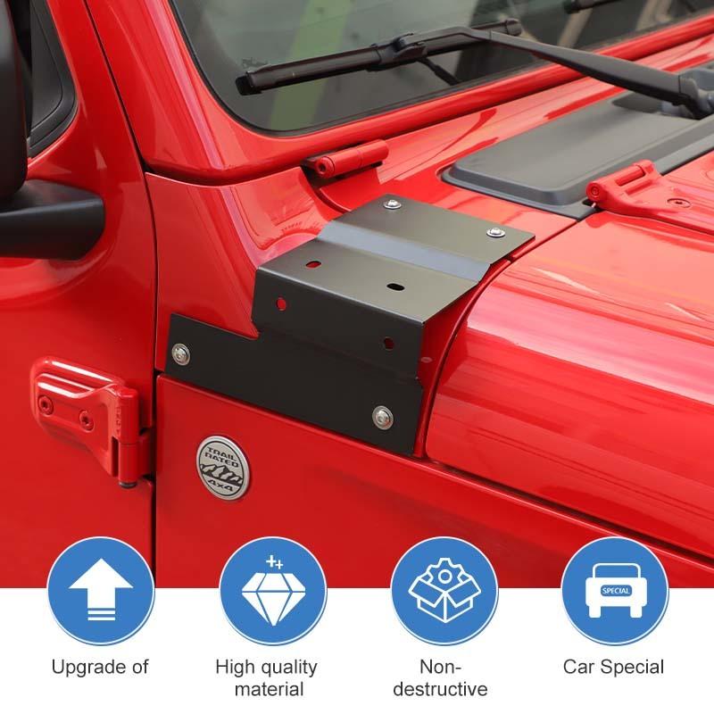 A-pillar Lamp Bracket Light Mount Support Stand For Jeep Wrangler JL For JT Gladiator 2018 Up Exterior Accessories
