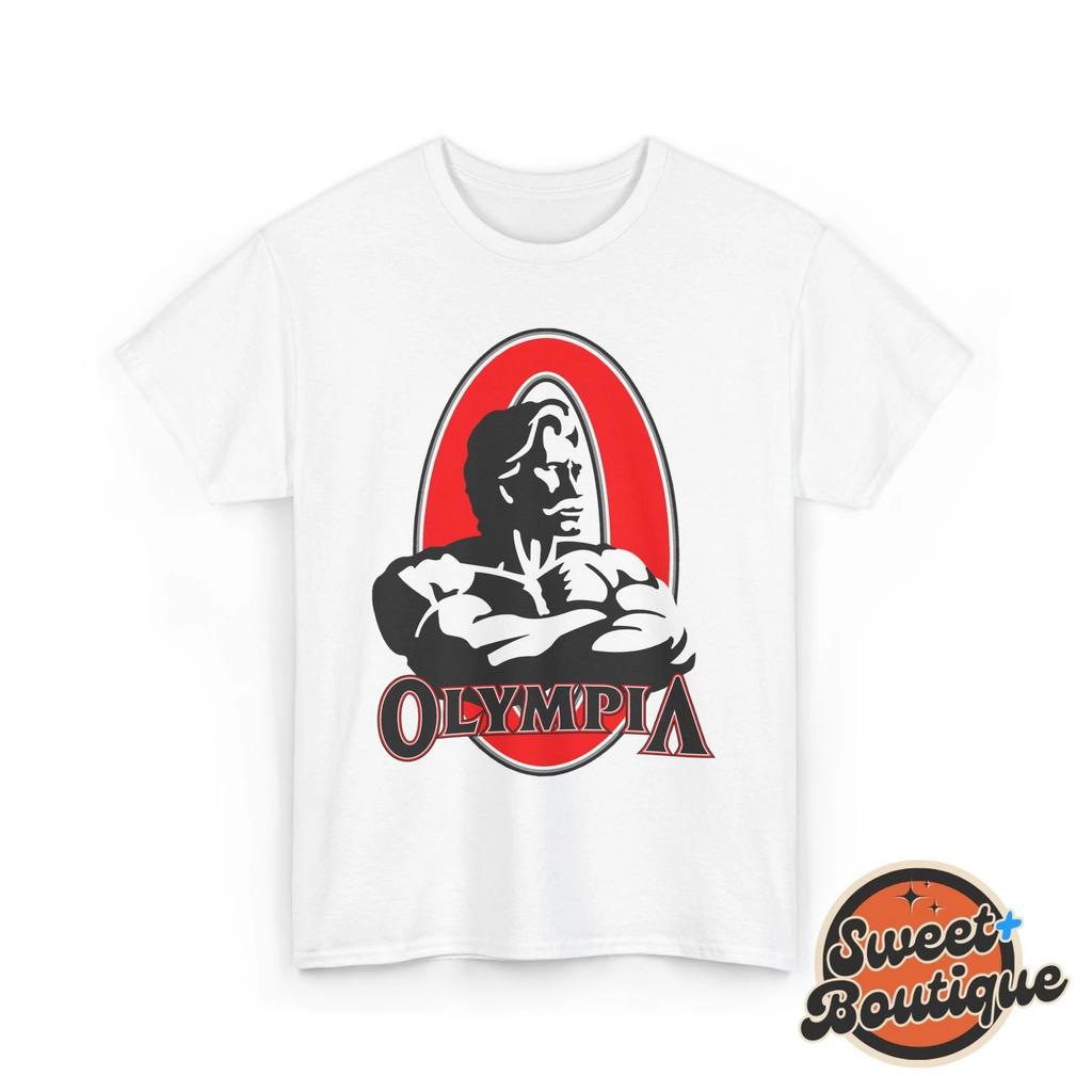 Maglietta Olympia Fitness, Maglietta per Allenamento, Maglietta per Esercizio, Top da Palestra, Abbigliamento Sportivo