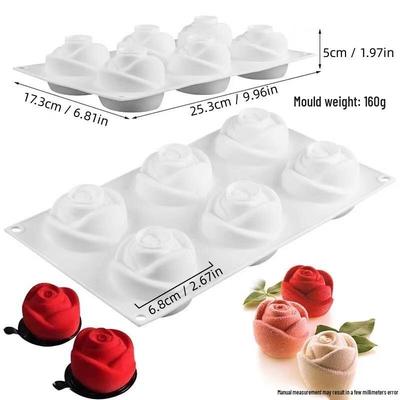 Stampo per Torta Mousse Rosa in Silicone Jingxun