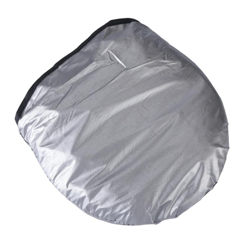 Car Sun Shade for Front Windshield Coverage, Foldable Nylon Window Sun Blocking Screen for Outdoor Parking, Easy Storage