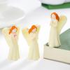 3 Stück Mini-Schutzengel-Figuren Kleine Harz-Engel-Statuen Kleiner Engel Kuchenaufsatz Dekoration für Hochzeitsfeier Gastgeschenke Haus Kirchen Dekor