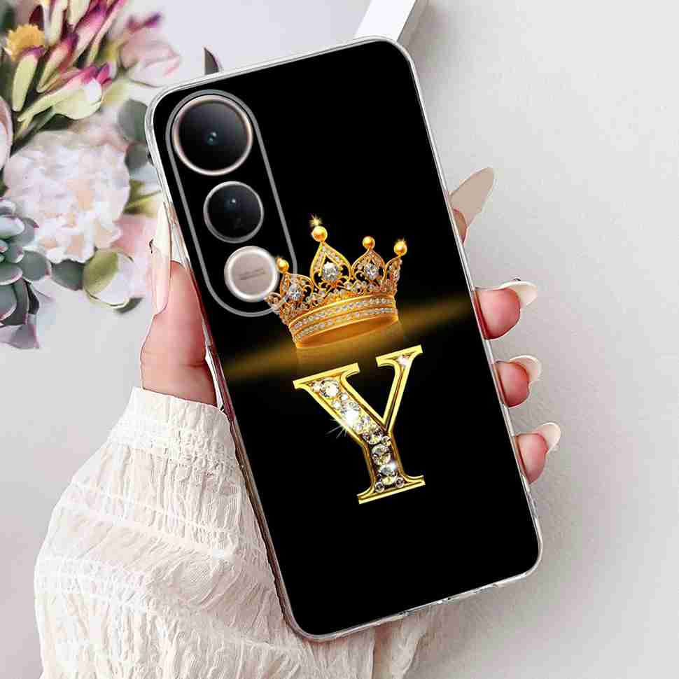 For Vivo V50 Lite 5G Case Luxury 26 Letters Cover Soft Silicone Phone Case For Vivo V50 Lite V50Lite 5G Back Cover Fundas