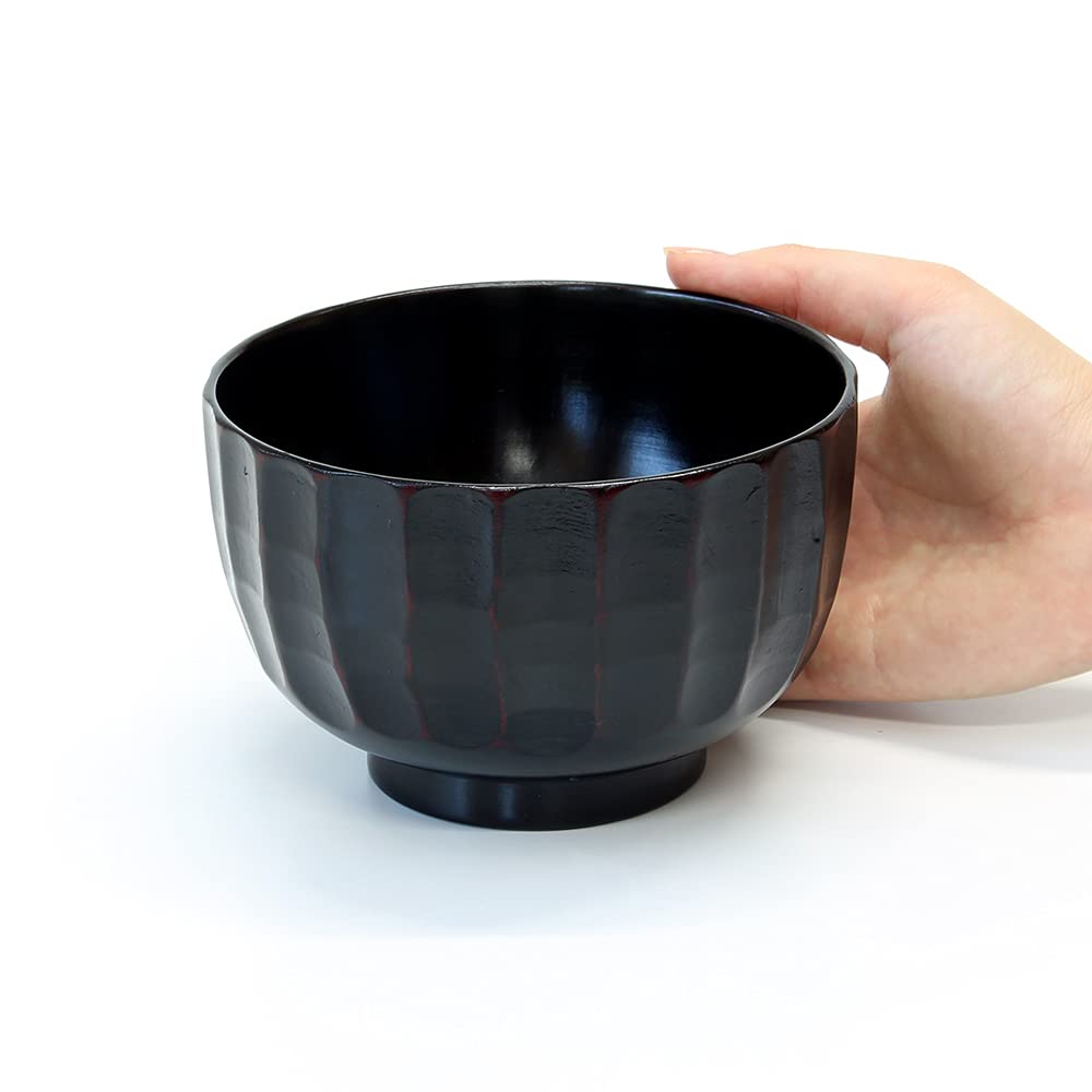 Kishu Lacquerware, Kakuda Seibei Shoten, Okonomi Bowl, Kamakura Akebono, Nano-coated, Dishwasher Safe, WR-468981