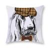 Cartoon Dog Cushion Cover Digital Print Pillowcase Decorative Car Living Room Sofa 45*45Cm