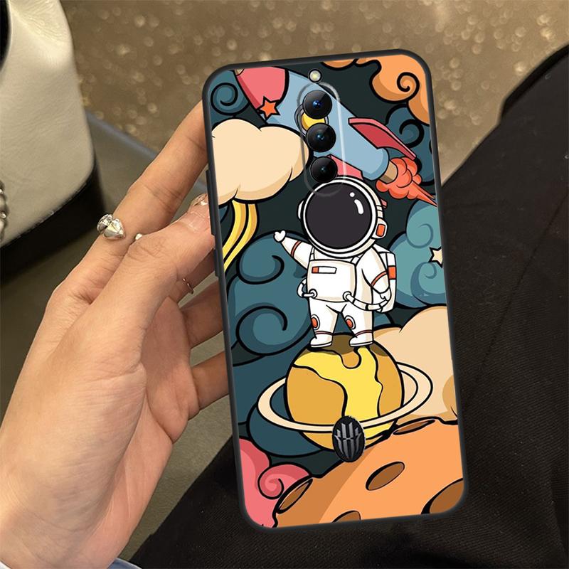 Cute galaxy Astronaut Case For ZTE Nubia Red Magic 10 Air 6S 7S 7 Pro RedMagic 11 8 9 10 8S 9S 10S Pro Plus Cover