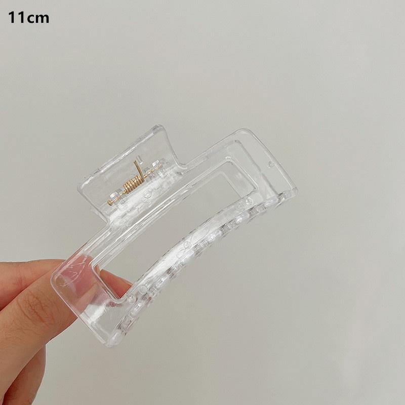 2pcs 10cm Women Thick Ponytail Hair Claws Large Geometric Square Claw Minimalist Lady Hair Claw Girls Hair Accessories