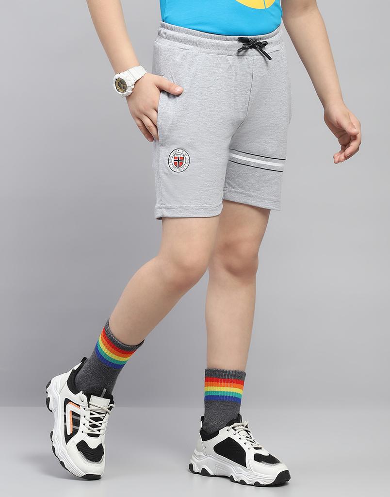 MONTE CARLO Boys Grey Printed Bermuda