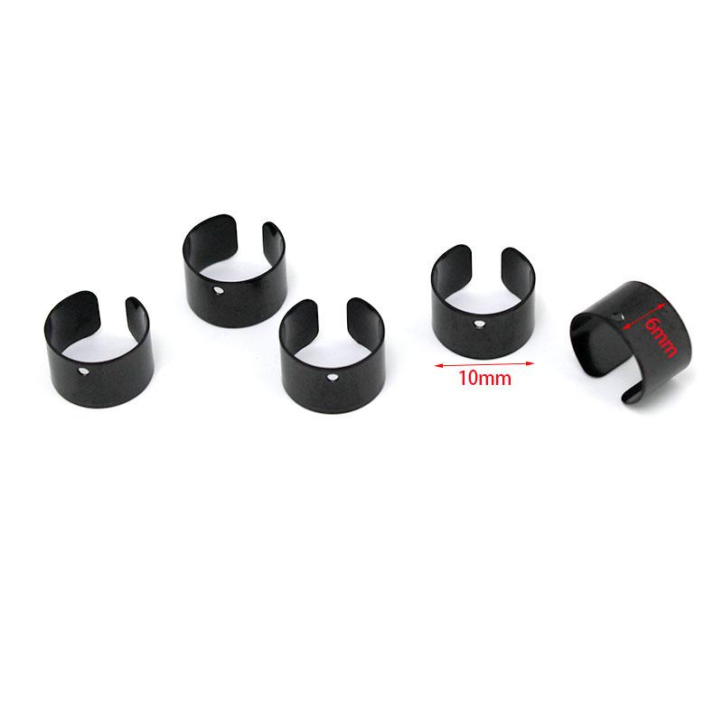 20Pcs Stainless Steel Ear Clips Findings Body Jewelry Ear Cuffs Ear Clips No Piercing Earrings for Women Men DIY Jewelry Making