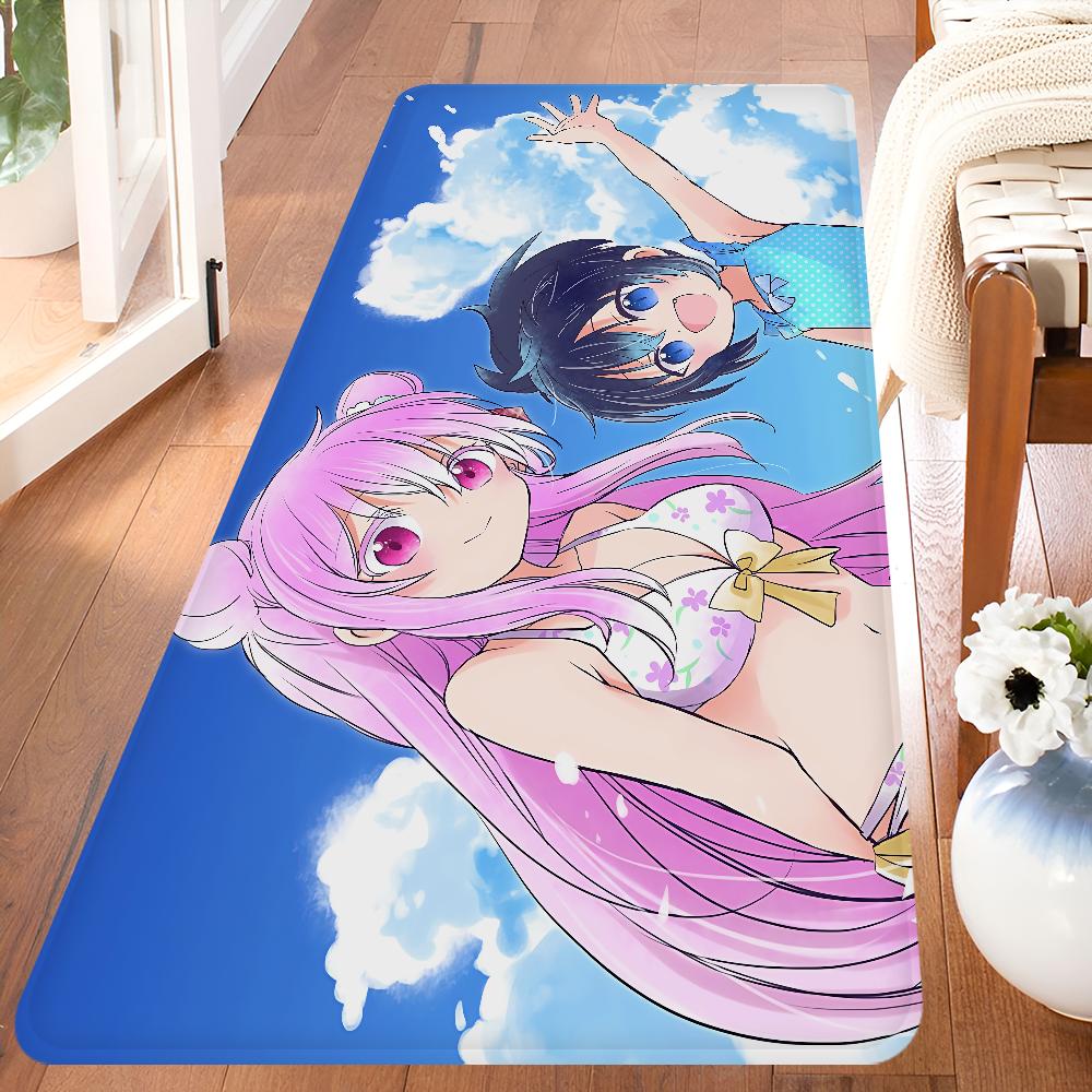 Anime Happy Sugar Life Floor Mat Cheaper Anti-slip Modern Living Room Balcony Printed Bedside Mats