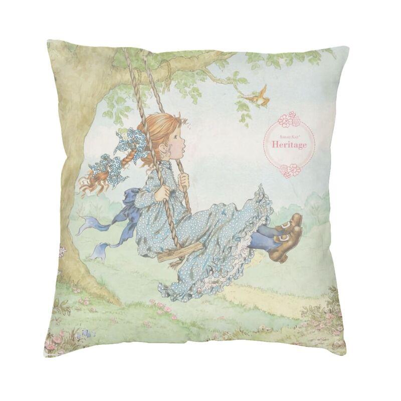Sarah Kay Cartoon Animation Cushion Cover Sofa Decoration Square Throw Pillow Case 40x40
