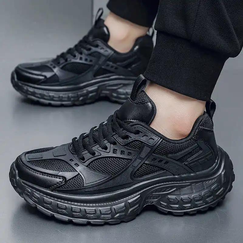 Round Toe Massive Fall Shoes Heels Elegant Sneakers For Men Dress Sports Functional Workout Branded Scarp Suppliers Runner