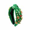 2025 Christmas Gingerbread Rhinestone Headband: High-Quality European & American Style Hair Accessory