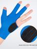 High Elastic Three-Finger Billiard Glove with Logo Print E18