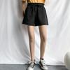 Summer Elegant High Waist Shorts Women Casual Solid Wide Leg Loose Short Pants Bottom Pocket Trousers A-line Pants