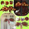 Red Fruit Lattice Knot PE Christmas Decoration Door Lintel With Light Christmas Home Decoration Pendant
