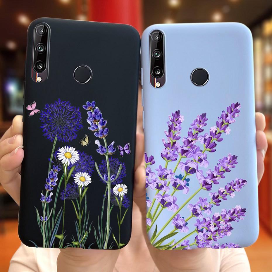 For Huawei Y7P 2020 P40 Lite E Case Cute Flower Silicone Phone Cases For Honor 9C Soft TPU Cover Bumper On Huawei P40Lite E etui