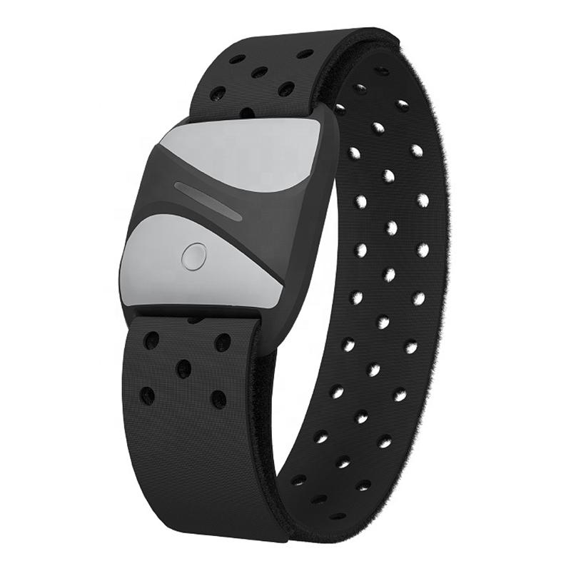 

COOSPO HW807 HRV Heart Rate Monitor Armband Optical Outdoor Fitness Sensor Bluetooth 5.0 ANT+ IP67 Running Cycling for Wahoo білий
