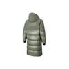 Anta X Chenpeng Logo Casual Mid-Length Zipper Warm Down Jacket Unisex Outerwear Olive-Green 172418901-1