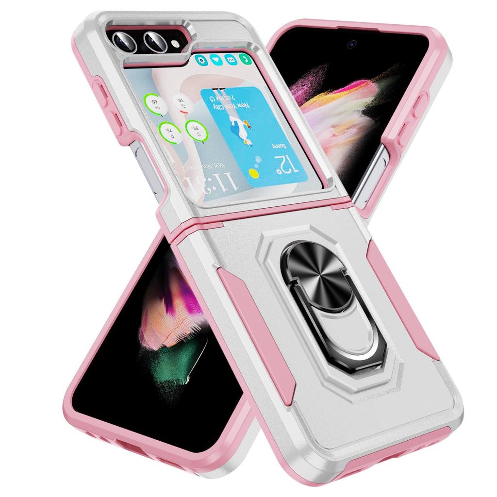 Samsung Z Flip6 Protective Case with Ring Holder - Full Coverage