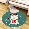 1pc Office Carpet Chair Mats Christmas Westie Vibes Perfect for Decorating Office Chairss, Or Bedrooms.YDT306