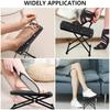 Pedicure Stool For Nail Technology Foldable Adjustable Pedicure Foot Stand Non-Slip Foot Stool W/ 6 Heights Black Pedicure Tool