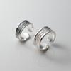 925 Silver irregular Line Rings For Women Dating Ring Wedding Elegant Designer Jewelry Ladies Accessories Jewellery