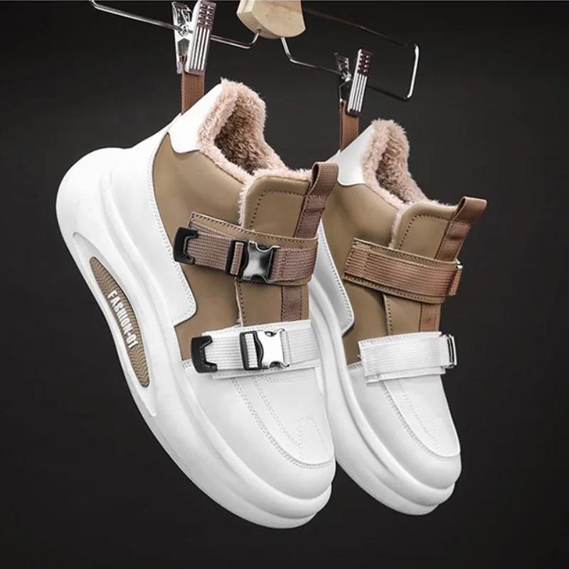 Fashion With Fur Snow Boots for Men Warm Winter Man Shoes Non Slip Low Price Footwear New Sale In Promotion Hot Selling Fashion Size 44