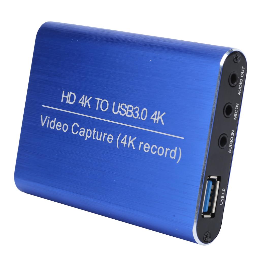 Pudełko do nagrywania gier i transmisji na żywo Karta przechwytywania wideo USB3.0 4K 1080P 60FPS Rejestrator HDMI