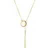 INS Simple Style Long Pendant Necklace for Women Romantic 925 Sterling Silver Gold Color Silver Color Gifts thdaFine Jewelry