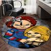1pc Chucky1 Design Printed Area Round Carpet for Bedroom Living Room Home Decor Rugs Mat Non Slip Mat Rug for Bedside