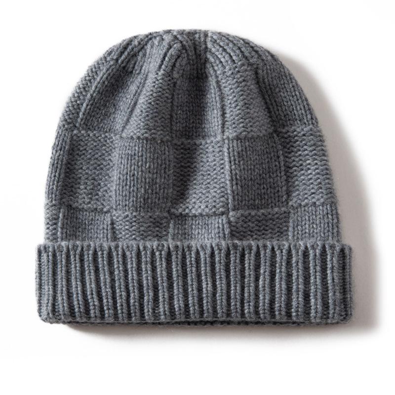 Cashmere Thickened Versatile Warm Ear Protector Minimalist Wind Cold Hat Fleece Hat Knitted Hat Men and Women