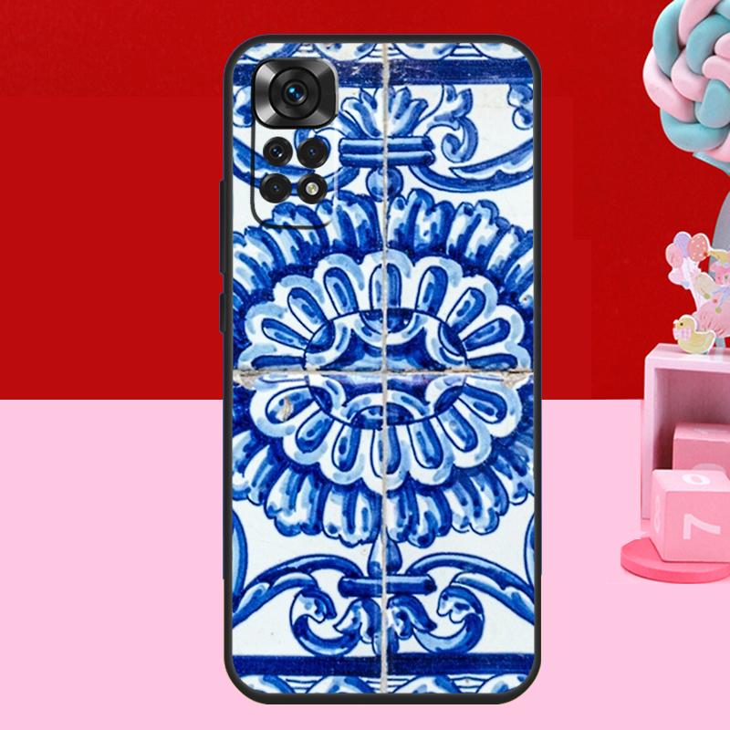 Moroccan Tile Case For Xiaomi Redmi Note 13 12 11 10 14 15 Pro Plus Redmi 15 C 14C 10C 12C 13C Soft Cover