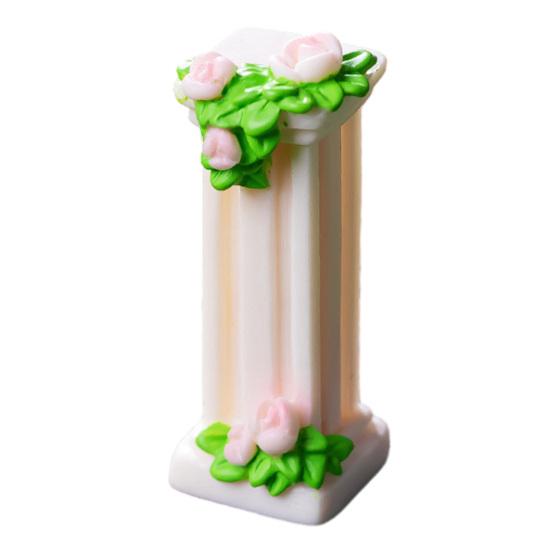 Mini Fairy Garden Accessories Miniature Tiny Waterfall Pavilion Roman Column Figurine for DIY Crafts Micro Landscape