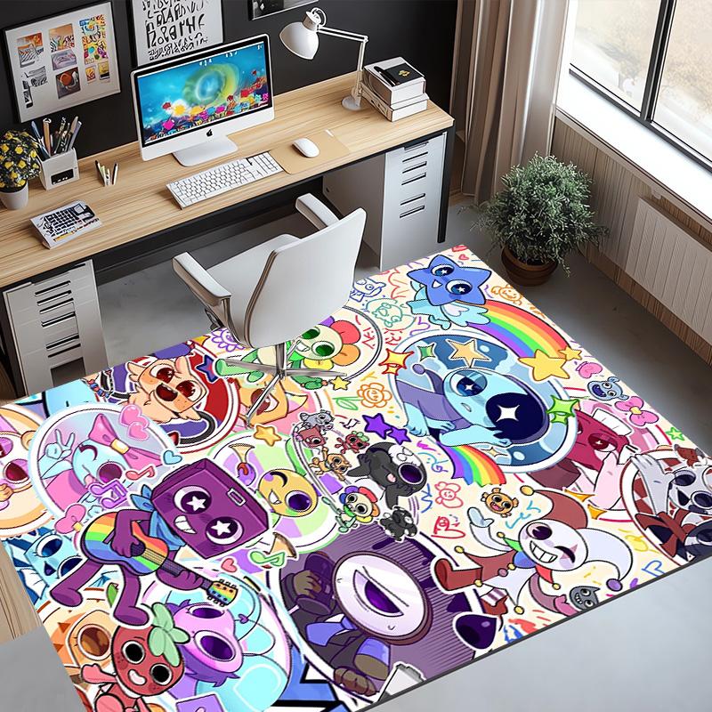 Dandy's World Pattern Rug, Indoor/Outdoor Mat, for Picnic, Gameroom, Bedroom, Office, Living Room, Home Decor Carpet, Birthday Gift