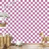 Checkerboard Wallpaper Purple and White for Living Room and Bedroom 50x1000