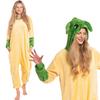 Damen-Pyjama Overall Kigurumi Onesie Star Wars Yoda Gelb 165-175 cm L
