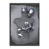 Metal Figure Statue Art Poster High Definition Printing Canvas Painting Prints Couple Sculpture Living Room Home Decor Picture