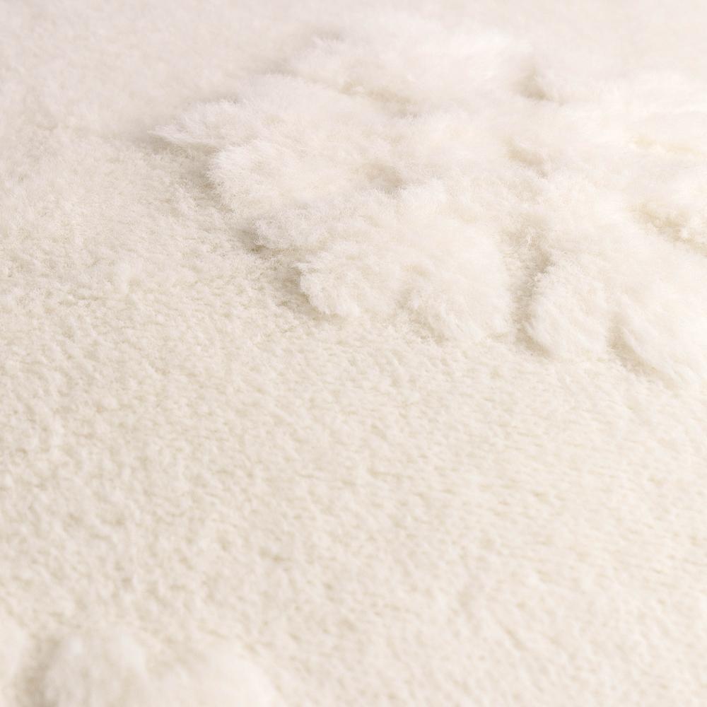 Furn Faux Fur Snowflake Cushion Cover