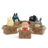 Cartoon Totoro Cute Box Cat Mini Model Decoration Figurine For Landscape Props
