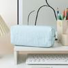 Striped Pencil Case Zippered Polyester Pen Pouches Light Weight Large Capacity Pen Organiser For School Office Travel