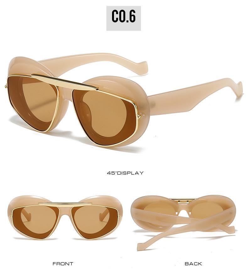 

New Unique Cat Eye Women Sunglasses Men Fashion Thick Frame Sun Glasses High Quality Luxury Driving Shades UV400 Eyeglasses
