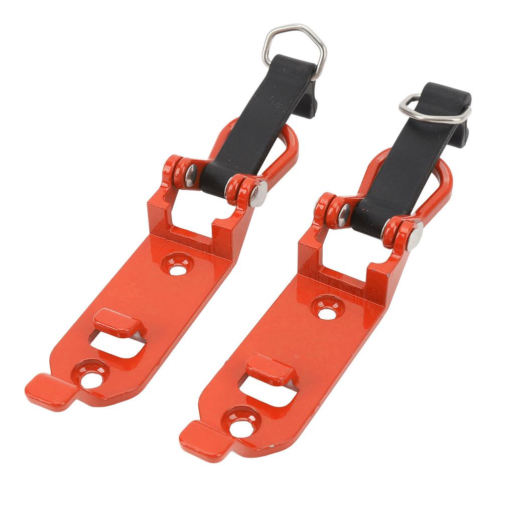 2 Pcs Roof Rack Shovel Holder Heavy Duty Metal Rubber Clamp Mounting Kit for Car Truck Garage Orange