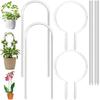 8pc Contemporary Acrylic Flower Stand System Combines U Shaped Circular Vertical Designs for Creative Garden Decoration