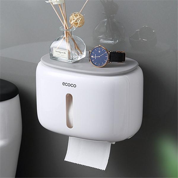 Wall Mounted Waterproof Toilet Paper Holder Shelf Multifunctional Storage Box for Toilet Paper Bathroom Toilet Accessories