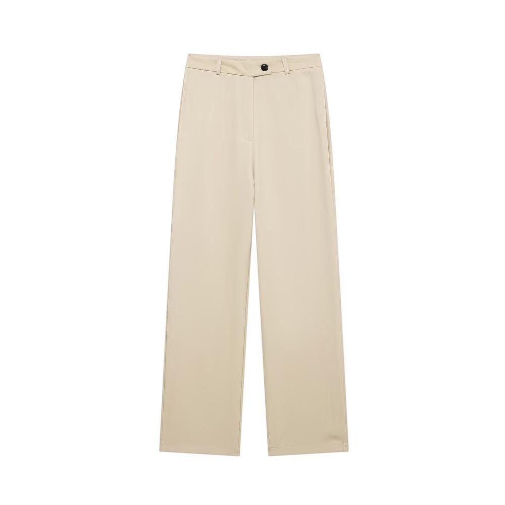 

Spring 2025 Women s Versatile Wide-Leg High-Waist Casual Pants - Slimming & Loose Drape Design M хаки
