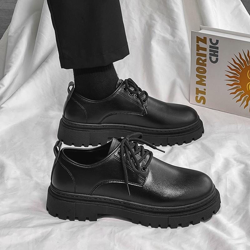 

Мужская обувь весной и осенью, черное деловое платье, повседневные кожаные туфли с повышенной водонепроницаемостью внутри, свадебные туфли 44