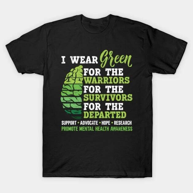 Green For Tal Health Fight The Stigma Made in Australia T-Shirt 2XL